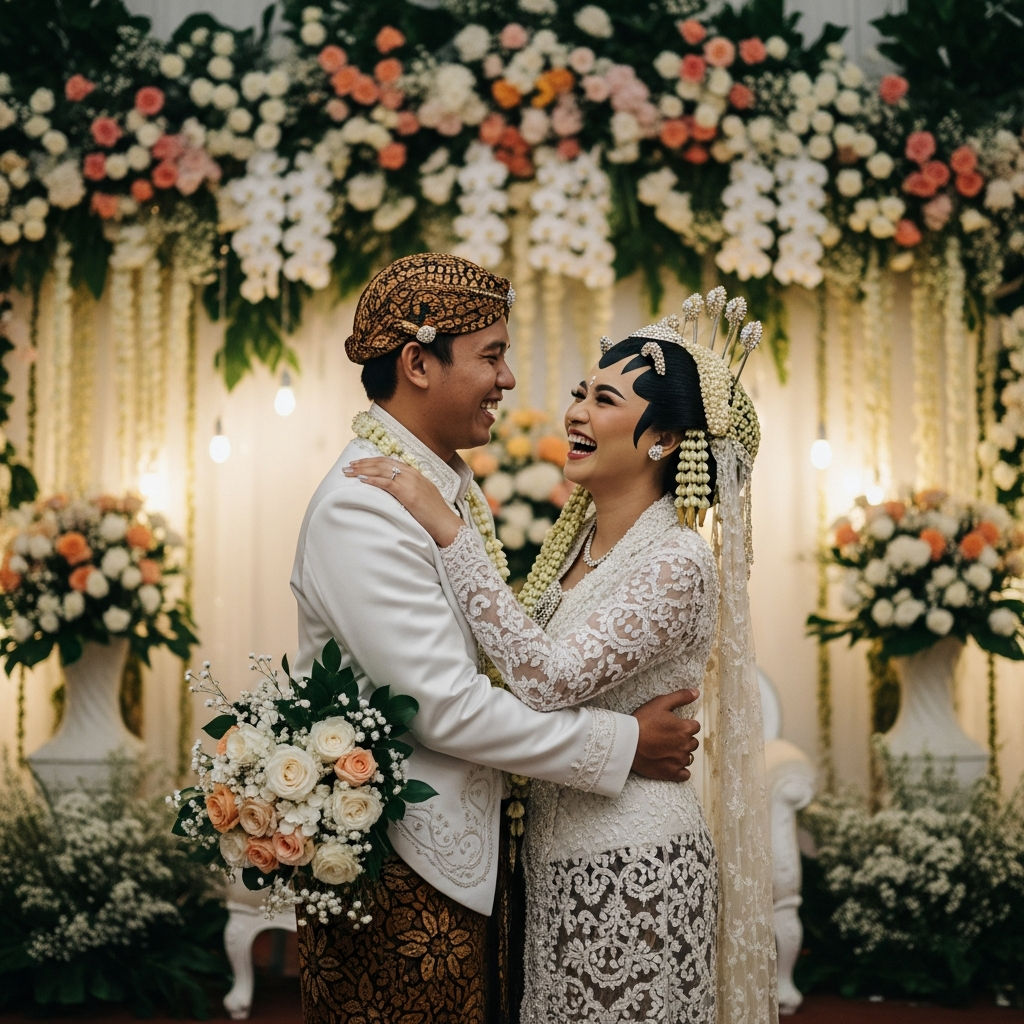 Elegant wedding setup